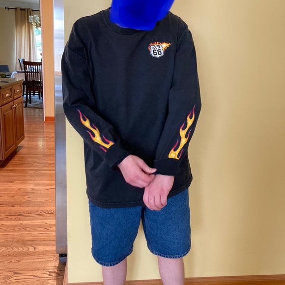 VINTAGE Alstyle Route 66 Biker Shirt - Picture 5 of 12